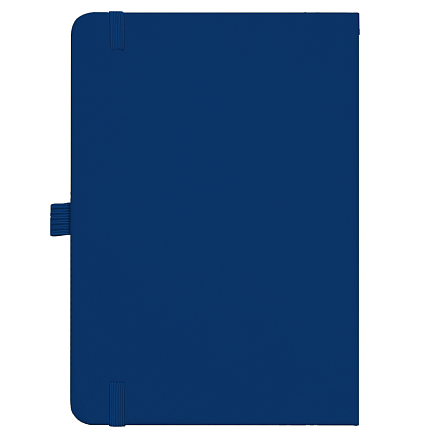 Блокнот Forest  Alfa Polo Soft А5, недатированный, в твердой обложке, с резинкой и петлей для ручки, темно-синий
