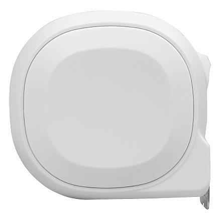 Рулетка Tools Standart, 5 метров, белая, пластиковая, с ремешком