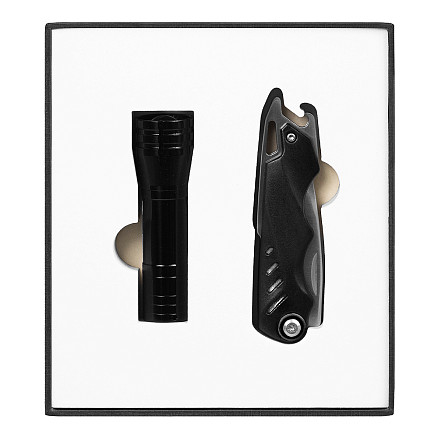Набор подарочный Solution Superior Duo (фонарик Tools Luma, нож складной Tools Impression)