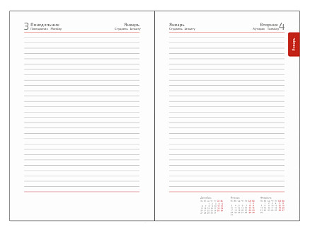Обложка твердая City Agenda Buffalo А5, черный
