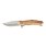 Нож складной Stinger, 110 мм, (серебристый), материал рукояти: дерево/сталь (светло-коричневый)_КОРИЧНЕВЫЙ-1117ZB