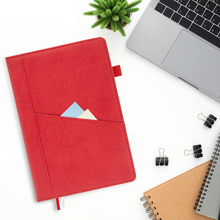 Ежедневник Smart Geneva Ostende А5, синий, недатированный, в твердой обложке с поролоном