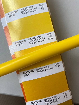 Ручка шариковая IGLA COLOR, пластиковая, желтая