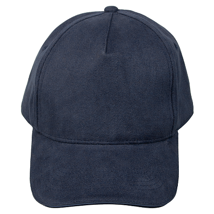 Кепка 5-панельная Oxford 300, c темно-синим сендвичем, темно-синяя