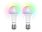 Набор из двух лампочек IoT CLED M1 RGB, E27, белый_БЕЛЫЙ