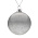 Елочный шар Finery Gloss, 10 см, глянцевый серебристый с глиттером_10 см