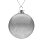 Елочный шар Finery Gloss, 10 см, глянцевый серебристый с глиттером_10 СМ
