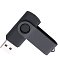 Флеш накопитель USB 2.0 Twister 16GB, пластик Софт Тач/металл, черный/черный small_img_2