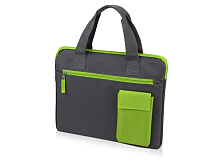 Конференц сумка Session, серый/зеленый