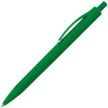 Ручка шариковая IGLA SOFT, пластиковая, софт-тач, зеленая