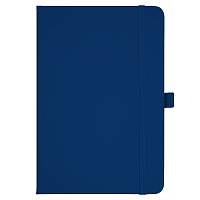 Блокнот Forest  Alfa Polo Soft А5, недатированный, в твердой обложке, с резинкой и петлей для ручки, темно-синий
