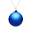 Елочный шар Finery Gloss, 8 см, глянцевый синий_8 см