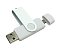 Флеш накопитель USB 2.0/OTG Twister Smart 16GB, пластик Софт Тач/металл, белый/белый small_img_3