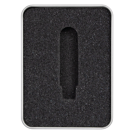 Футляр Cupertino для флеш накопителя металлический, размер 11,5*8,5 см, серебристый