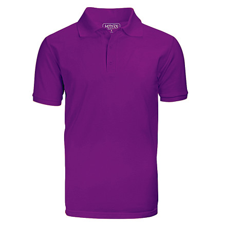 Рубашка поло мужская с кор. рукавом фиолетовые S
