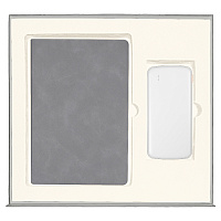 Набор подарочный Solution Prestige Duo (Ежедневник Flexy Luba, Внешний аккумулятор «Universal»), серый