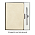 Коробка подарочная, размер 203*220*30 мм, Solution Gift Linen для ежедневника и ручки, серебро_серебристый, бумага под лён
