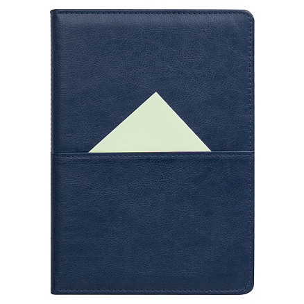 Ежедневник Smart Philadelphia Columbus Print Sample Beltamozservice А5, темно-синий, недатированный, в твердой обложке с поролоном