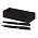 Набор ручек Diplomat Solution, черный (ручка шариковая, роллер) в подарочной коробке Сagliari, черный_черный
