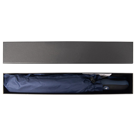 Зонт складной полуавтоматический Forest Rainman, диаметр 130 см, 8 панелей, в подарочной коробке, темно-синий