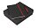 Подарочный набор Jacque с ручкой-подставкой и блокнотом А5, красный_ЧЕРНЫЙ, КРАСНЫЙ/КРЕМОВЫЙ