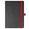 Блокнот Flexy Forest Urban Soft leather  А5, недатированный, с резинкой и петлей для ручки, в гибкой обложке, черно-красный small_img_1