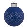 Елочный шар Chain с лентой, 8 см, синий small_img_2