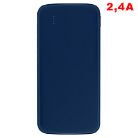 Внешний аккумулятор «Universal», 10 000 mAH, 5V 2.4 A, темно-синий