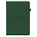 Ежедневник Smart Geneva Ostende А5, зеленый, недатированный, в твердой обложке с поролоном_ЗЕЛЕНЫЙ