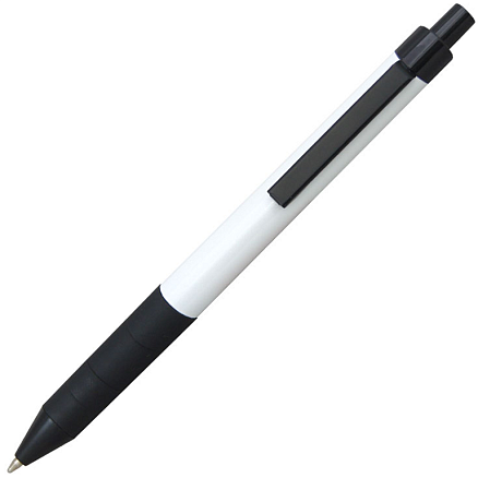 Ручка шариковая, Requis металлическая, белая/черная