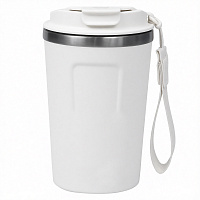 Термокружка Zencup вакуумная, стальная, 380 мл, белая