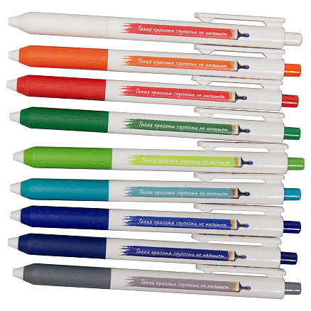 Набор шариковых ручек Print Sample №4  Alana  (9 штук) в футляре