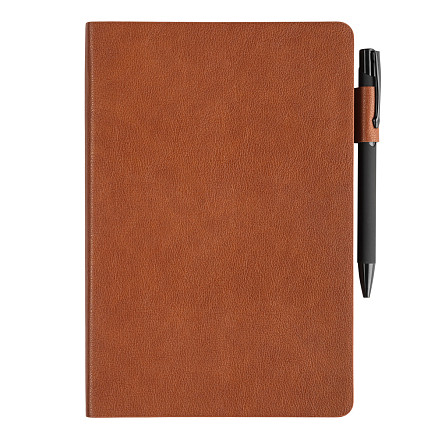 Ежедневник Flexy Asstra Petrus A5, светло-коричневый, недатированный, в гибкой обложке