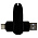 Флеш накопитель  USB 3.0 + TYPE C Cupertino, металл, черный матовый, 32 GB_черный