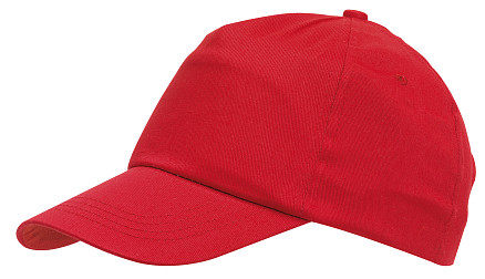 5-панельная кепка FAVOURITE, красная