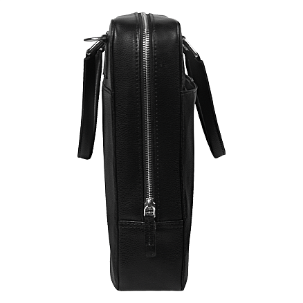 Портфель для ноутбука Stanford Leather из натуральной кожи,  черный