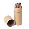 Набор цветных карандашей мини FLORA ,12 цветов, в тубе, дерево, картон small_img_1
