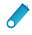Скоба для флеш накопителя Twister, металл, голубой_голубой