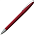 Ручка шариковая, пластик, металл, красный/серебро_красный