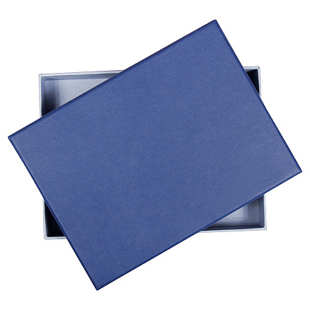 Коробка подарочная Solution, синяя, размер 15*11*2,4 см