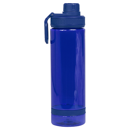 Бутылка для воды Oslo, 700 мл, пластиковая, с силиконовым кольцом, синяя