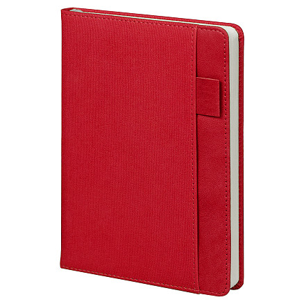 Ежедневник Smart Combi Sand А5, красный, недатированный, в твердой обложке с поролоном