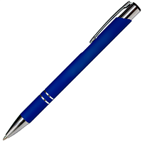 Ручка шариковая Legend Gum, металл Софт Тач, синий