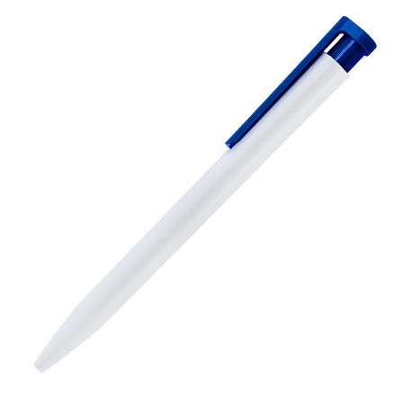Ручка шариковая CONSUL, пластиковая, белая/синяя