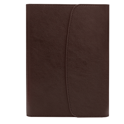 Ежедневник в суперобложке Country Bergamo Romanee A5+, коричневый, недатированный, в твердой обложке
