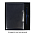 Коробка подарочная, размер 203*220*30 мм, Solution Gift Linen для ежедневника и ручки, антрацит (темное серебро)_антрацит, бумага под лён