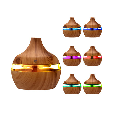 Светодиодный USB арома увлажнитель Holz, коричневый